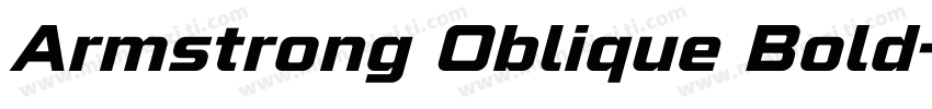 Armstrong Oblique Bold字体转换